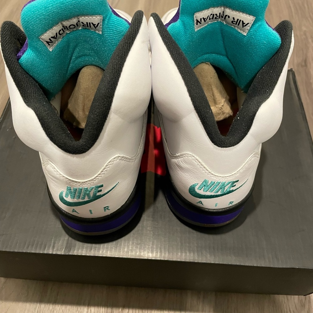 Men’s Air Jordan 5 Retro “Grapes” NRG — 2018 “Fresh Prince” custom — Size 10.5 - Picture 4 of 15